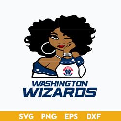 washington wizards girl svg, washington wizards svg, nba svg, sport svg png dxf eps file