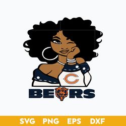 Chicago Bears Girl SVG, Chicago Bears SVG, NFL SVG PNG DFX EPS File