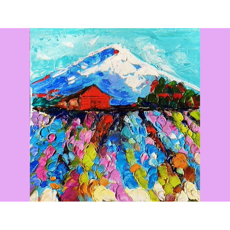 red barn oil painting mountain original art -5.jpg