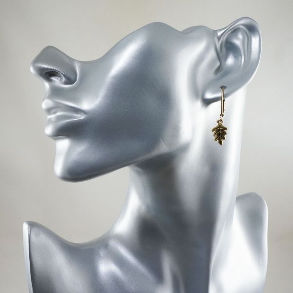handmade-gold-oak-leaf-dangle-earrings-earring-jewelry