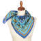 blue bandana shawl made of cotton