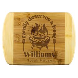 Custom Grill Cutting Board, Personalized BBQ Gift, Custom Engraved BBQ Grill Decor, Christmas Favors, Retirement Gift Cu