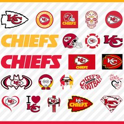 Kansas City Chiefs Svg Cut Files, Chiefs Logo, Chiefs Png Logo, Chiefs Clipart, Svg File for Cricut, Nfl Logo Svg