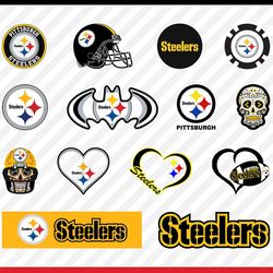 Pittsburgh Steelers Svg Cut Files, Steelers Svg Logo, Steelers Png Logo, Clipart Bundle, Svg File for Cricut, Nfl Logo