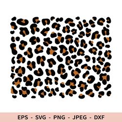 Cheetah Print Svg Two colors Print Cricut File dxf for laser cut Cheetah Sublimation