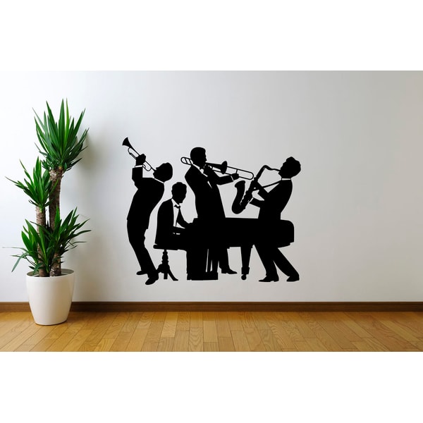Jazz Nice Sticker Jazz-Band Sticker Jazz Music Wall Sticker Vinyl Decal Mural - Inspire ...