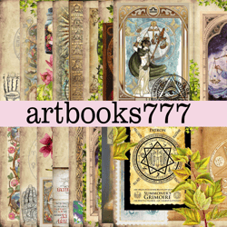 diary of a fortune teller, witch - diary of a fortune teller, scrapbooking, ephemera, junk journal, digital paper