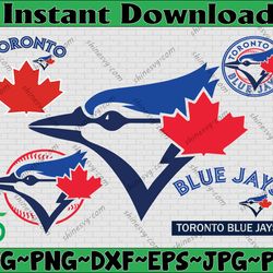 Bundle 5 Files Toronto Blue Jays Baseball Team svg,  Toronto Blue Jays svg, MLB Team  svg, MLB Svg, Png, Dxf, Eps, Jpg