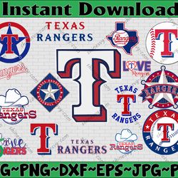 Bundle 16 Files Texas Rangers Baseball Team Svg, Texas Rangers svg, MLB Team  svg, MLB Svg, Png, Dxf, Eps, Jpg