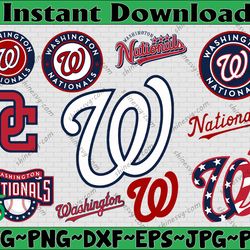 Bundle 12 Files Washington Nationals Baseball Team Svg, Washington Nationals svg, MLB Team  svg, MLB Svg, Png, Dxf, Eps