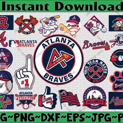 Bundle 22 Files Atlanta Braves Baseball Team Svg, Atlanta Braves Svg,MLB Team  svg, MLB Svg, Png, Dxf, Eps, Jpg