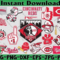 Bundle 20 Files Cincinnati Reds Baseball Team Svg, Cincinnati Reds Svg,MLB Team  svg, MLB Svg, Png, Dxf, Eps, Jpg