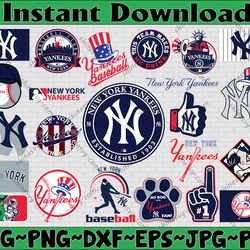 Bundle 22 Files New York Yankees Baseball Team svg, New York Yankees Svg, MLB Team  svg, MLB Svg, Png, Dxf, Eps, Jpg