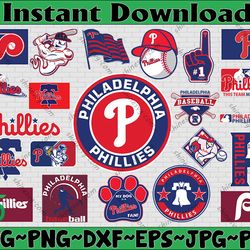 Bundle 22 Files Philadelphia Phillies Baseball Team Svg, Philadelphia Phillies Svg, MLB Team  svg, MLB Svg, Png, Dxf