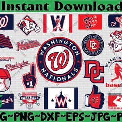 Bundle 20 Files Washington Nationals Baseball Team Svg, Washington Nationals SVG, MLB Team  svg, MLB Svg, Png, Dxf, Eps