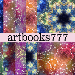 stargazer, astronomer -4- diary of a fortune teller, scrapbooking, ephemera, junk journal, digital paper