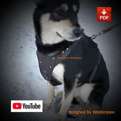 Dog harness OTH13 - Leather pattern by Woolenpaw