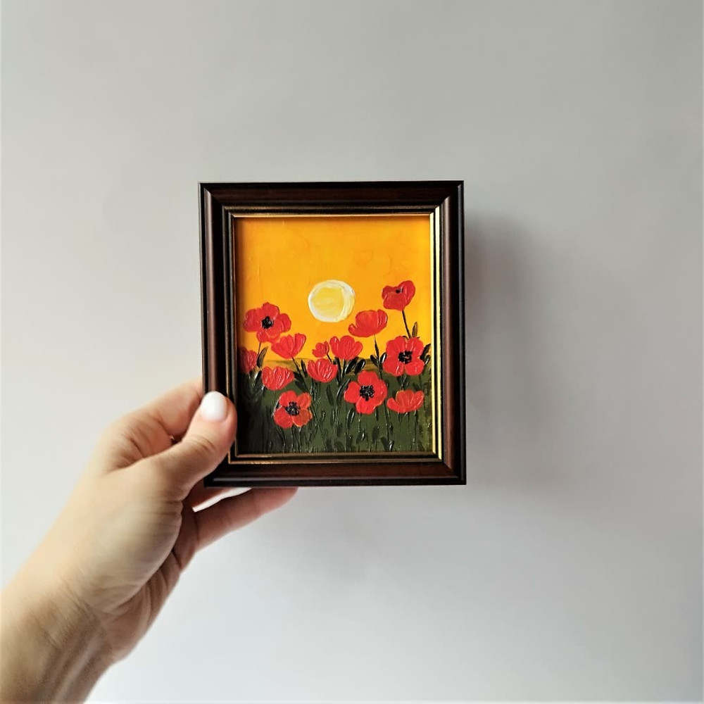 Handwritten-impasto-style-landscape-with-sunset-in-a-field-of-poppies-by-acrylic-paints-5.jpg