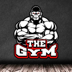 The Gym, Workout, Bodybuilder, Fitness Crossfit Wall Sticker Vinyl Decal Mural Art Decor Full Color