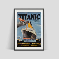 Titanic Vintage Advertising poster, 1912