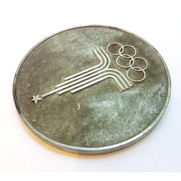 5 Commemorative Table Medal Olympic Games Moscow 1980 TALLINN 80.jpg
