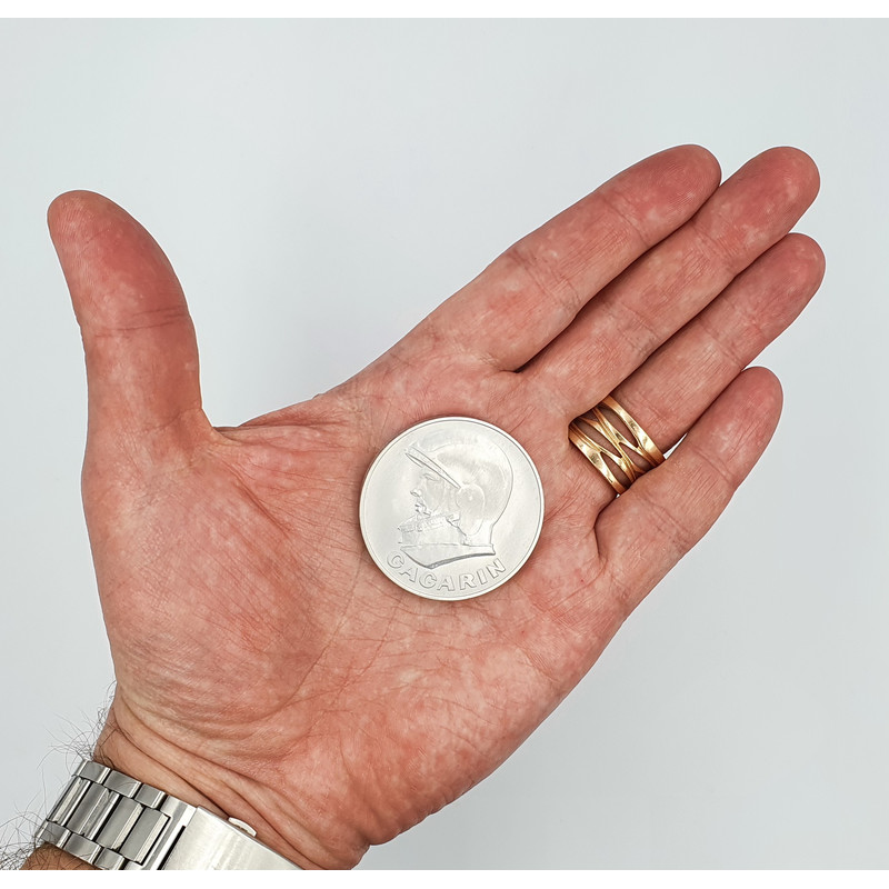 11 Commemorative table medal Y. Gagarin VOSTOK 30th Anniversary First Man Space flight 12.IV.1961.jpg