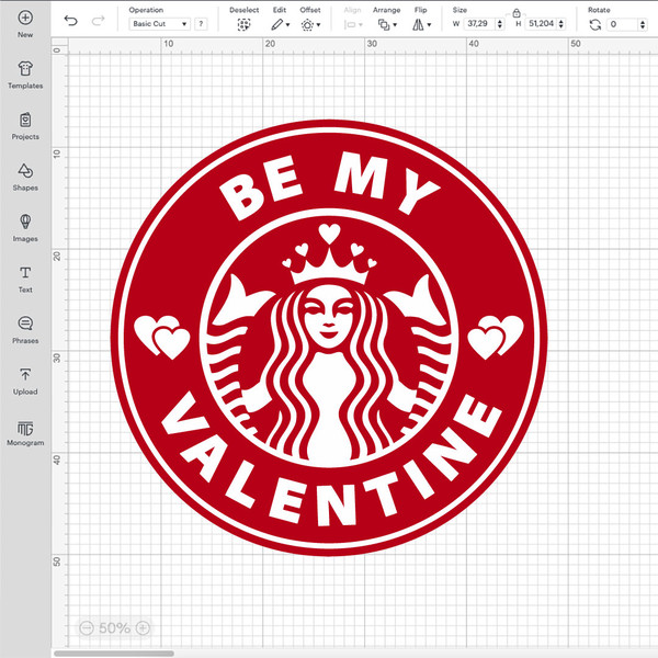 Be My Valentine SVG, Venti Cup Decal Svg, Coffee Ring Svg, Cold Cup Svg, Cricut, Silhouette Vector Cut File.jpg