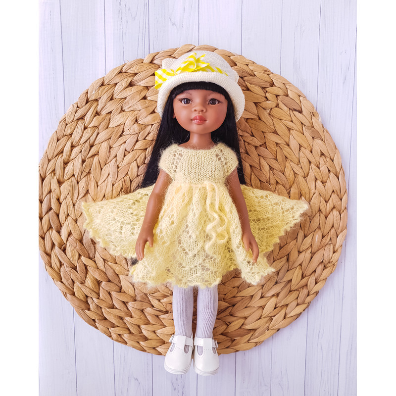 Paola Reina doll clothes, Clothing for 12 inch doll, Doll knitted outfit, Handmade outfit