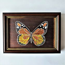 Crystal canvas art designs diamond painting, Butterfly wall art framed, Small wall decor, Painting on mini canvas