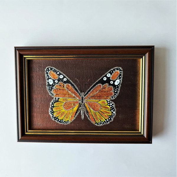 Handwritten-insect-orange-yellow-butterfly-encrusted-with-crystals-by-acrylic-paints-2.jpg