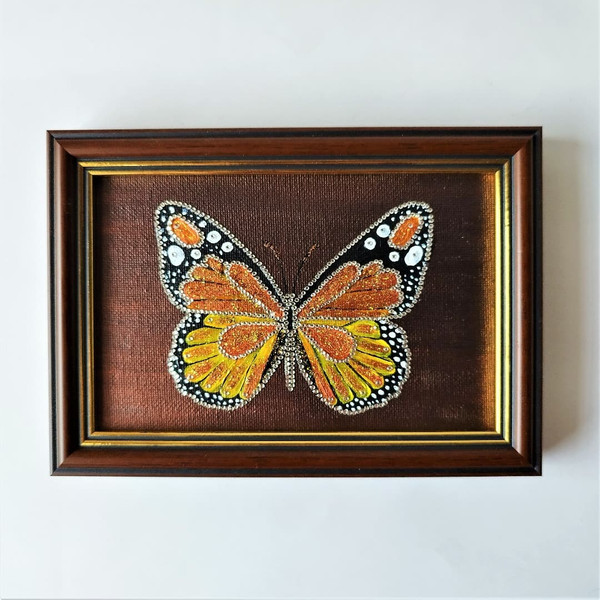 Handwritten-insect-orange-yellow-butterfly-encrusted-with-crystals-by-acrylic-paints-5.jpg