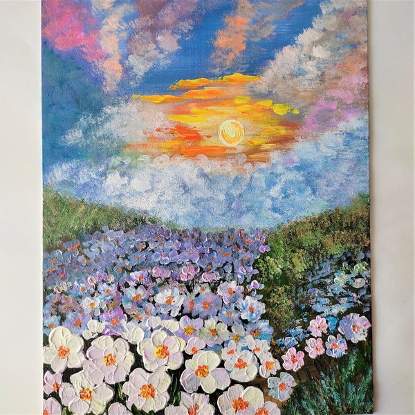 Handwritten-sunset-landscape-in-a-field-of-white-wildflowers-by-acrylic-paints-2.jpg
