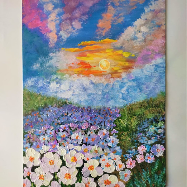 Handwritten-sunset-landscape-in-a-field-of-white-wildflowers-by-acrylic-paints-8.jpg