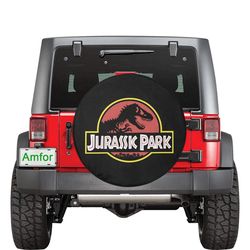 dinosaur park world theme spare tire cover