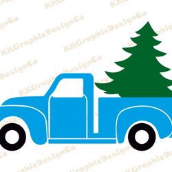 Christmas truck svg Blue truck svg Christmas truck clipart Christmas truck png Christmas truck cricut