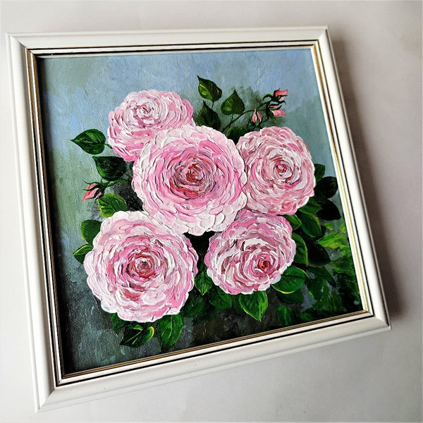 Handwritten-bouquet-of-pink-english-roses-by-acrylic-paints-6.jpg