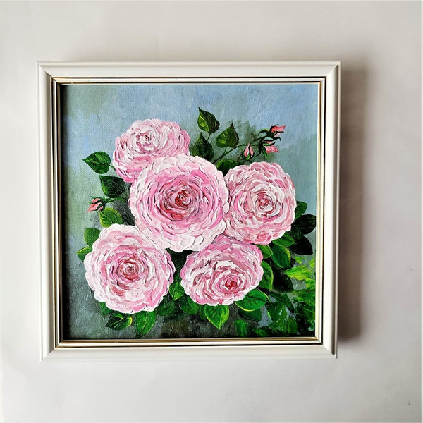 Handwritten-bouquet-of-pink-english-roses-by-acrylic-paints-7.jpg