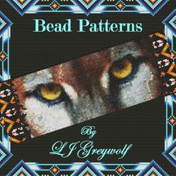 beading pattern of a panther by lj greywolf