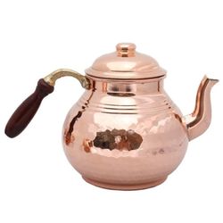 Handmade copper teapot 1 liter ( 33.81 oz ) Turkey