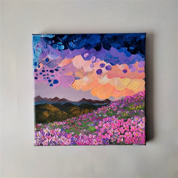 Handwritten-multicolored-landscape-bright-clouds-and-a-field-of-pink-wildflowers-by-acrylic-paints-2.jpg