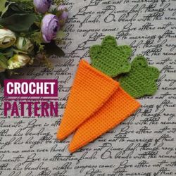 Easter crochet pattern Carrot envelope for cutlery table decor for holiday Easter