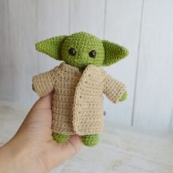 Crochet pattern Baby yoda doll amigurumi pdf file