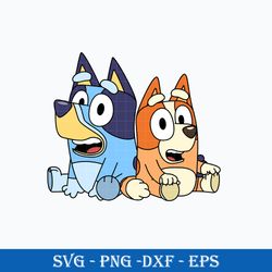 bluey and bingo heeler svg, bluey heeler svg, bingo heeler svg, cartoon svg file.