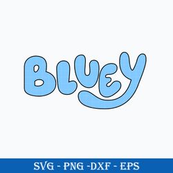 Logo Bluey SVG, Bluey Heeler SVG, Bluey SVG, Cartoon SVG File.