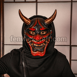 The red mask of the Japanese demon