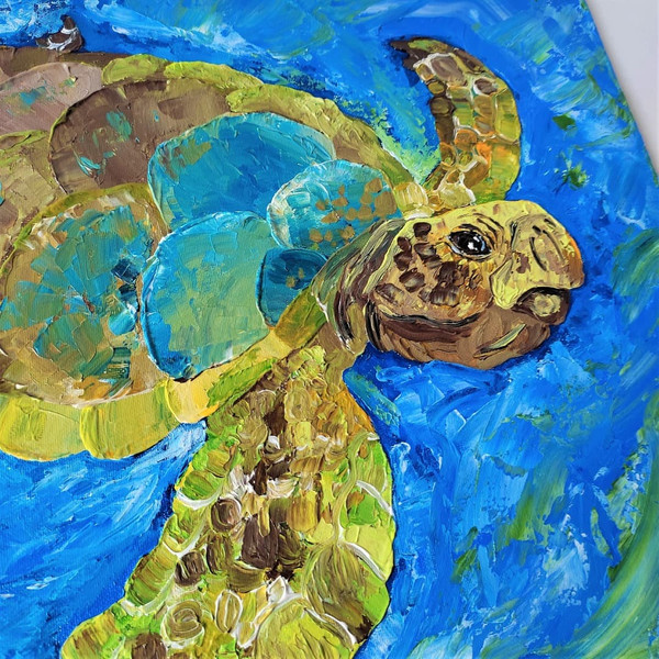Handwritten-sea-turtle-swims-in-the-sea-by-acrylic-paint-3.jpg