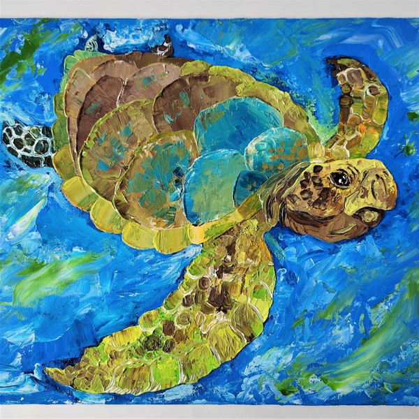 Handwritten-sea-turtle-swims-in-the-sea-by-acrylic-paint-9.jpg