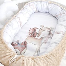 baby  nest  for  newborn.  pillow as  a  gift