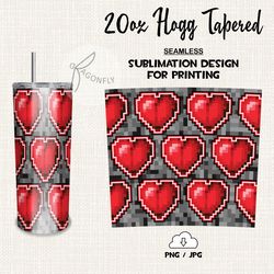 Be my Valentine Tumbler wrap Sublimation designs for TUMBLER style minecraft 104T