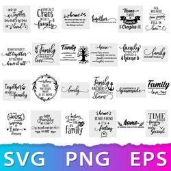 Family Quotes SVG Bundle, Family Sign SVG, Family Quote SVG
